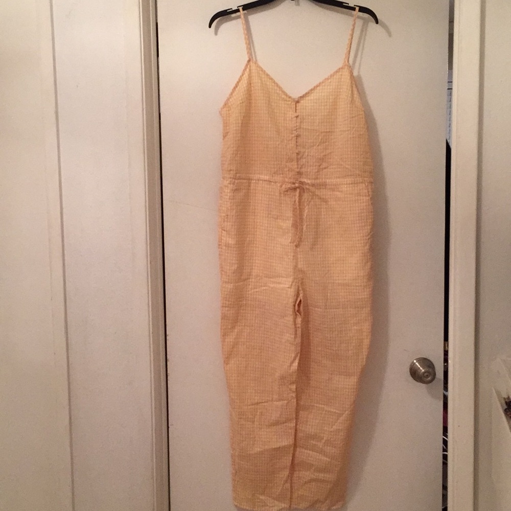 Yellow gingham jumpsuit - Picture 2 of 5